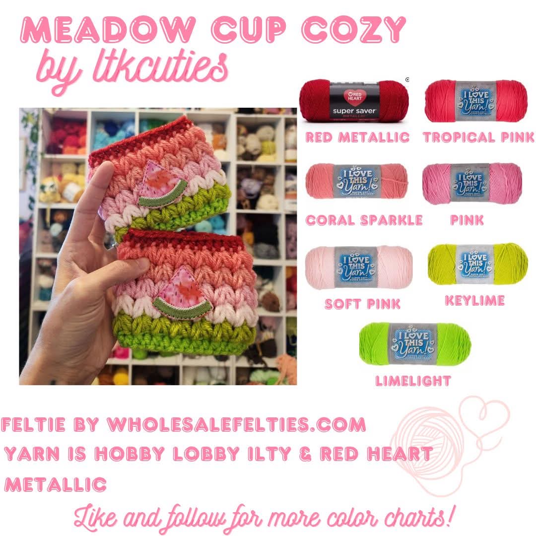Cup Cozy Color Chart
