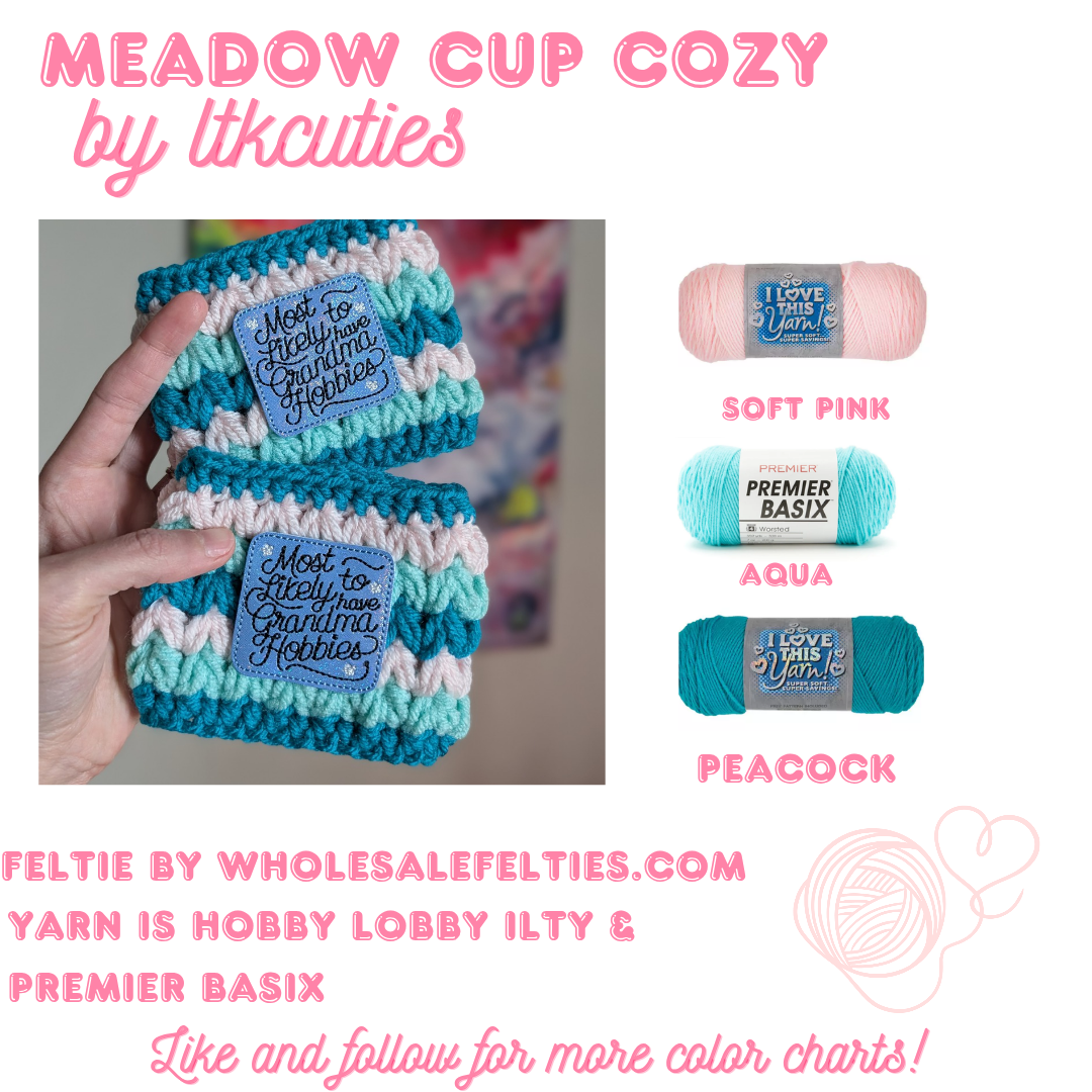 Cup Cozy Color Chart