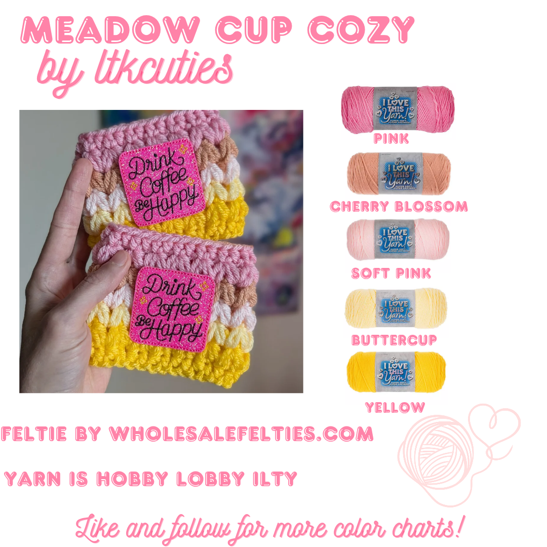 Cup Cozy Color Chart