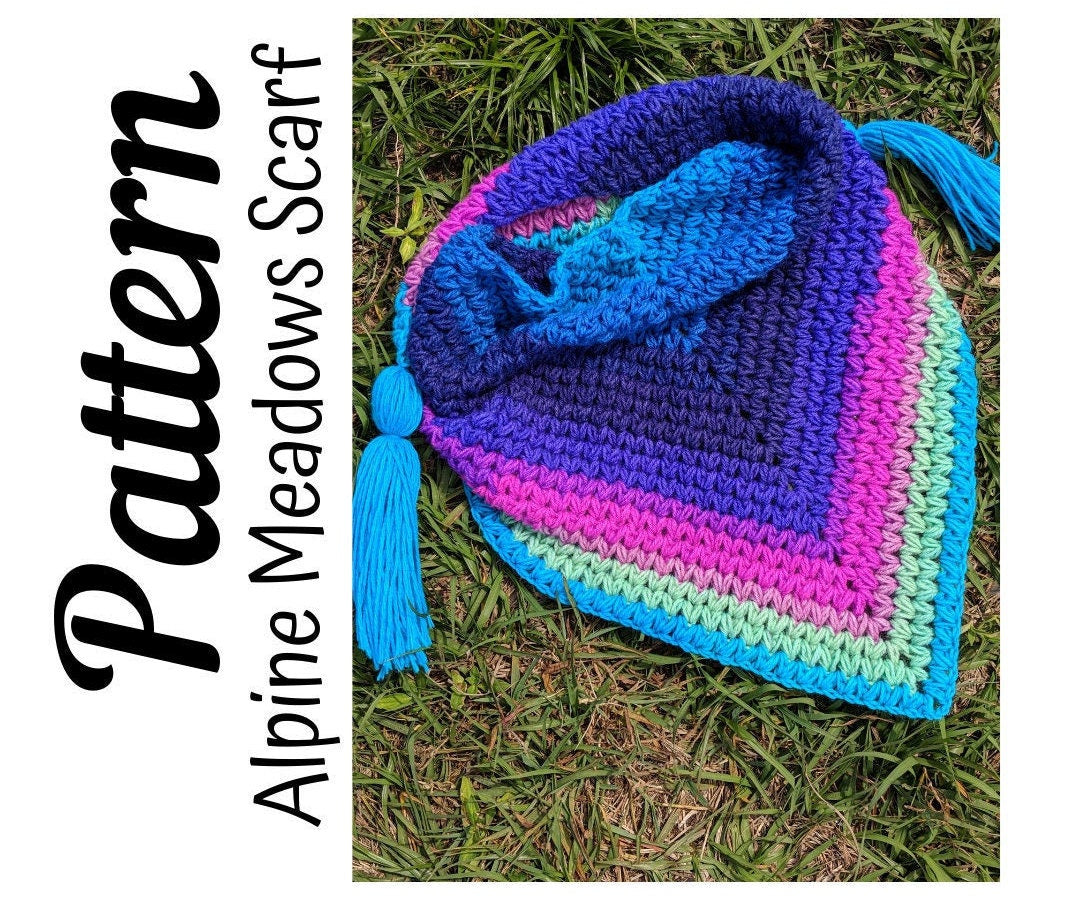 Alpine Meadows Triangle Scarf