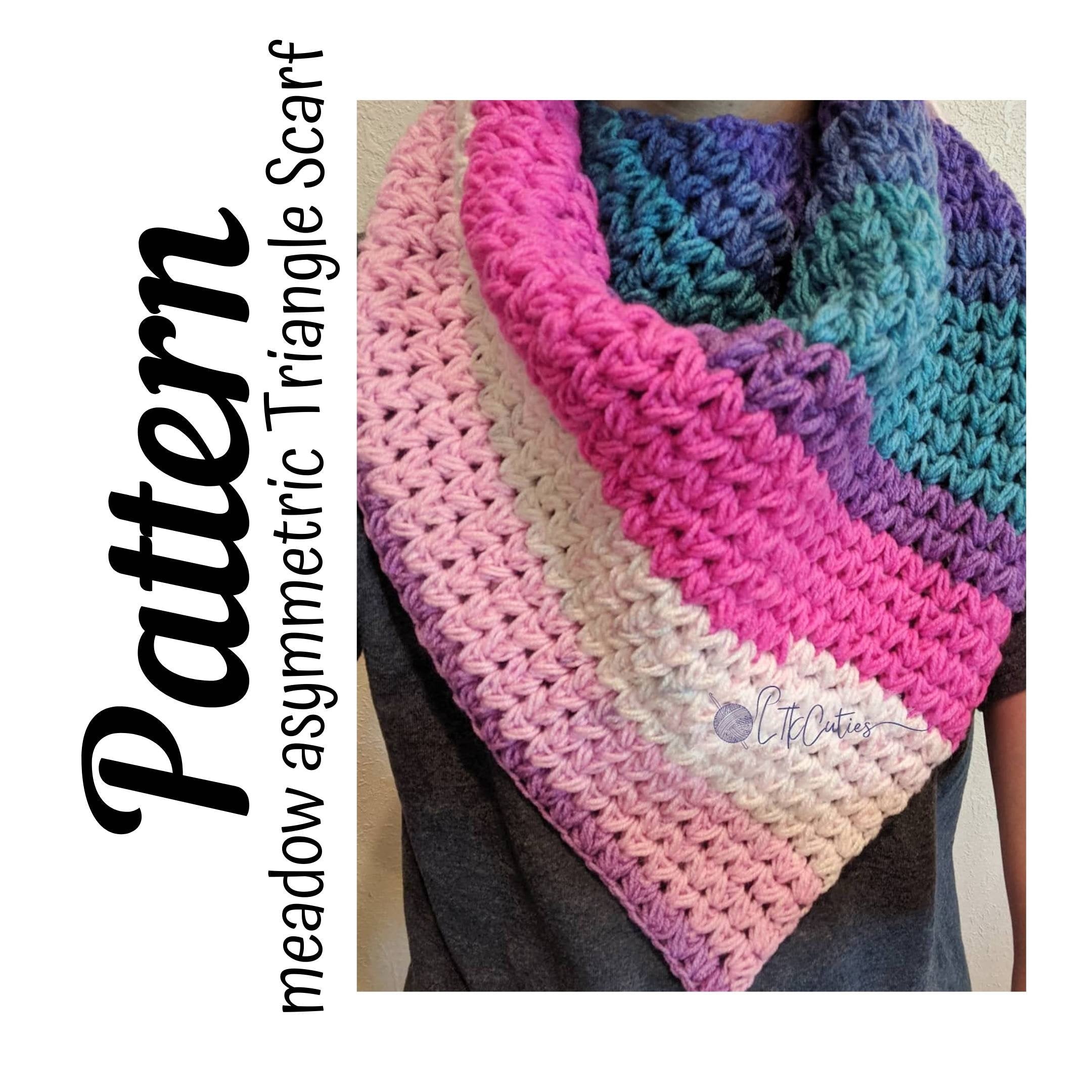 Meadow Asymmetric Triangle Scarf