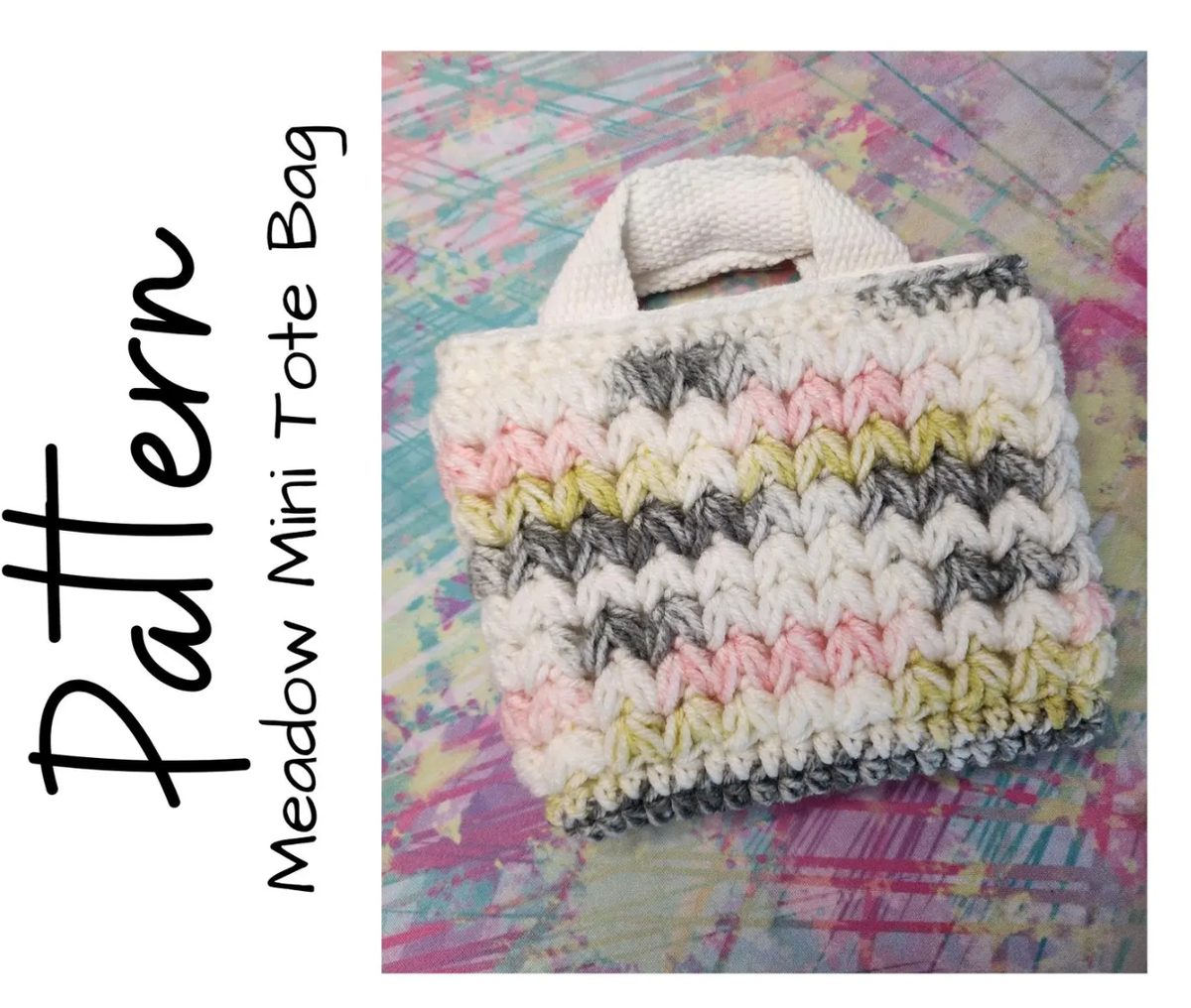 Meadow Mini Tote Bag crochet pattern