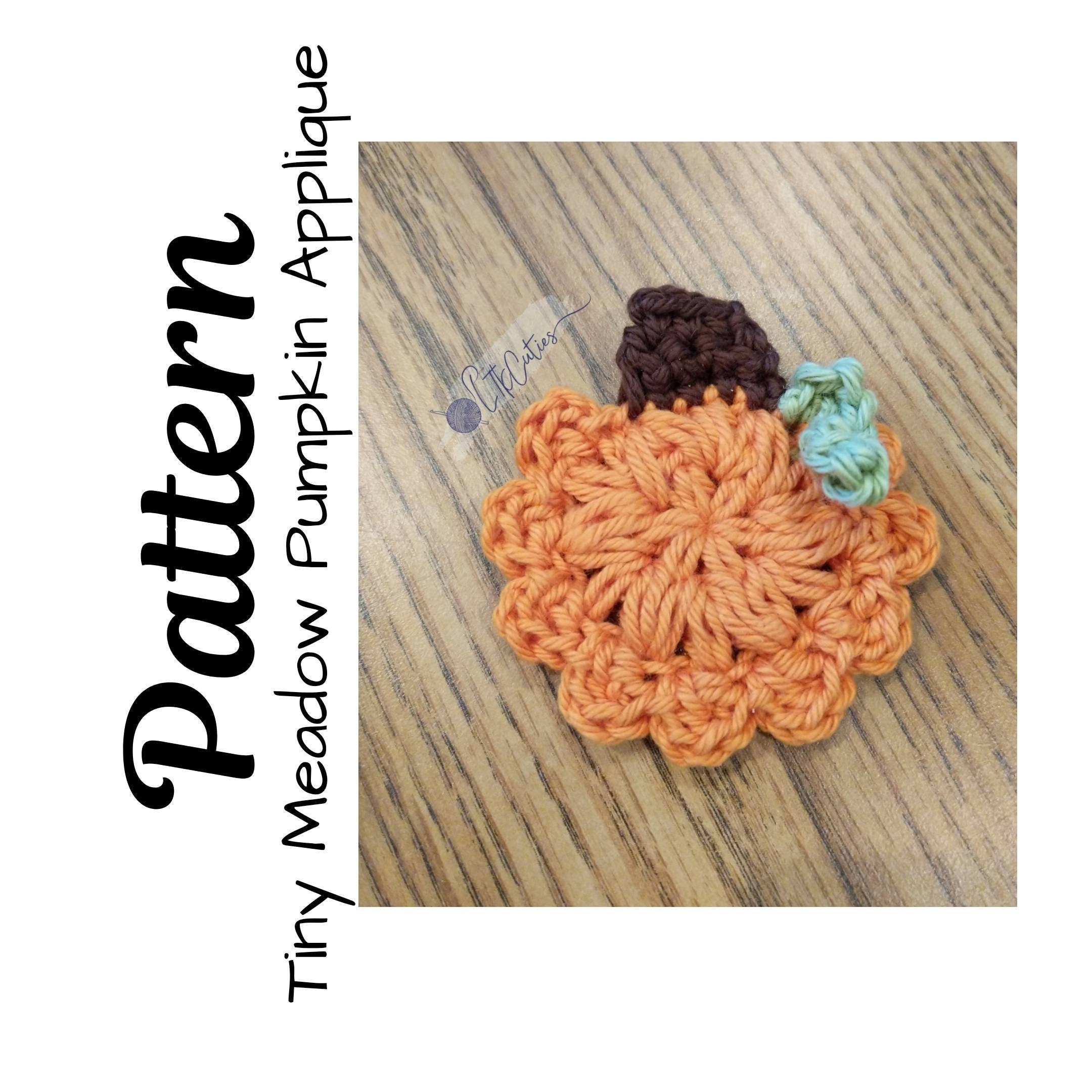 Tiny Meadow Pumpkin Applique